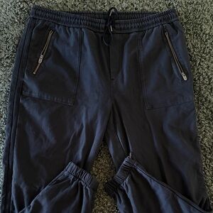 Athleta Black Men's Jogger Sweatpants with Zip Pockets